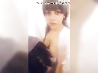 A man from Egypt nurses his partner's breasts in a homemade video