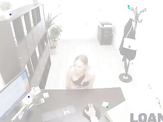 Nice office job: Busty babe dances for cash in HD video